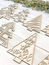 Load image into Gallery viewer, Standing Christmas Tree File SVG, Glowforge Holiday decor, LuckyHeartDesignsCo