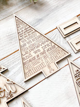 Load image into Gallery viewer, Standing Christmas Tree Awareness File SVG, Fundraiser Holiday Decor Glowforge, LuckyHeartDesignsCo