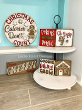 Load image into Gallery viewer, Gingerbread Wall Collage File SVG, Leaning Ladder, Tiered Tray, Glowforge, LuckyHeartDesignsCo