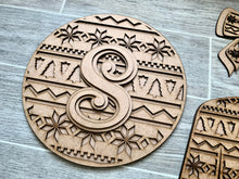 Load image into Gallery viewer, Christmas Door Hanger Bundle File SVG, Glowforge Holiday Sign Decor, LuckyHeartDesignsCo