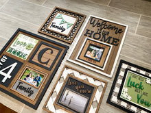 Load image into Gallery viewer, Patterned Backers For The Leaning Ladder Inserts File SVG, Glowforge, LuckyHeartDesignsCo