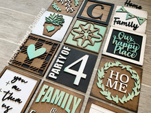 Load image into Gallery viewer, Family Home Leaning Ladder File SVG, Glowforge Tiered Tray, LuckyHeartDesignsCo