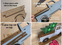 Load image into Gallery viewer, Standing Interchangeable Truck File SVG, Glowforge Home Sing, LuckyHeartDesignsCo