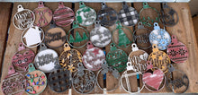 Load image into Gallery viewer, Christmas Ornament Bundle File SVG, Glowforge, LuckyHeartDesignsCo