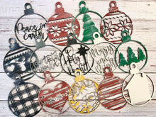 Load image into Gallery viewer, Christmas Ornament Bundle File SVG, Glowforge, LuckyHeartDesignsCo