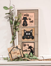 Load image into Gallery viewer, Cat Dog Leaning Ladder File SVG, Tiered Tray Glowforge, LuckyHeartDesignsCo