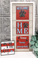 Load image into Gallery viewer, Cat Dog Leaning Ladder File SVG, Tiered Tray Glowforge, LuckyHeartDesignsCo