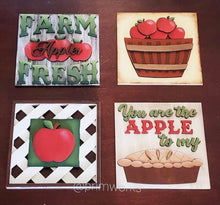Load image into Gallery viewer, Apple Leaning Ladder File SVG, Tiered Tray File, Glowforge LuckyHeartDesignsCo