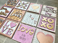 Load image into Gallery viewer, Valentine's Day Leaning Ladder File SVG, Glowforge Tiered Tray, LuckyHeartDesignsCo