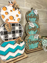 Load image into Gallery viewer, Stacking Standing Pumpkins File SVG, Fall Glowforge, LuckyHeartDesignsCo