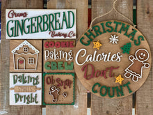 Load image into Gallery viewer, Gingerbread Wall Collage File SVG, Leaning Ladder, Tiered Tray, Glowforge, LuckyHeartDesignsCo