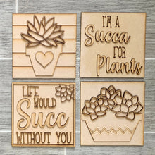 Load image into Gallery viewer, Succulent Leaning Ladder File SVG, Glowforge Tiered Tray, LuckyHeartDesignsCo