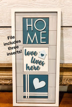 Load image into Gallery viewer, Leaning Ladder File SVG, Inserts, Wall collage, Interchangeable Glowforge, LuckyHeartDesignsCo