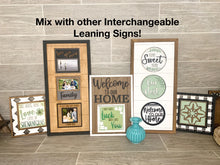 Load image into Gallery viewer, Daisy Flower Interchangeable Leaning Sign File SVG, Spring, Summer, Tiered Tray Glowforge, LuckyHeartDesignsCo