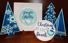 Load image into Gallery viewer, Standing Christmas Tree File SVG, Glowforge Holiday decor, LuckyHeartDesignsCo