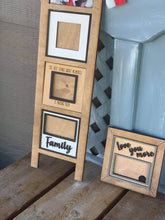 Load image into Gallery viewer, Photo Frame Leaning Ladder File SVG, Picture Frame Glowforge, LuckyHeartDesignsCo
