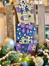 Load image into Gallery viewer, Stacking Presents File SVG, Christmas Decor Glowforge, LuckyHaertDesignsCo