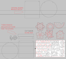 Load image into Gallery viewer, Hello Seasonal Interchangeable Door Hanger File SVG, LuckyHeartDesignsCo
