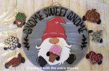 Load image into Gallery viewer, Gnome Sweet Gnome Interchangeable File SVG, Glowforge, LuckyHeartDesignsCo