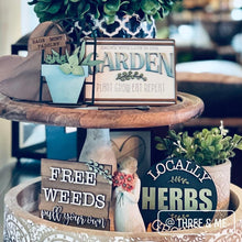 Load image into Gallery viewer, Garden Tiered Tray File SVG, glowforge laser tier tray, LuckyHeartDesignsCo