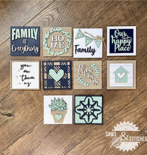 Load image into Gallery viewer, Family Home Leaning Ladder File SVG, Glowforge Tiered Tray, LuckyHeartDesignsCo
