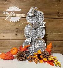 Load image into Gallery viewer, Stacking Pumpkin Two File SVG, Leopard Cheetah print Glowforge, Fall Decor, LuckyHeartDesignsCo