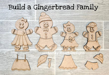 Load image into Gallery viewer, Gingerbread House Man Standing Kit File SVG, Glowforge Holiday Decor, LuckyHeartDesignsCo