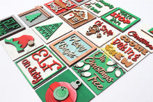 Load image into Gallery viewer, Christmas Leaning Ladder Bundle File SVG, Glowforge Tiered Tray Holiday, LuckyHeartDesignsCo