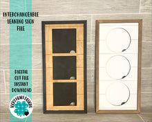 Load image into Gallery viewer, Leaning Ladder File SVG, Inserts, Wall collage, Interchangeable Glowforge, LuckyHeartDesignsCo