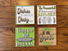 Load image into Gallery viewer, Kitchen Leaning ladder File SVG, Glowforge Tiered Tray, LuckyHeartDesignsCo