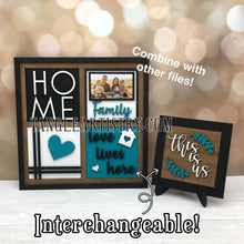 Load image into Gallery viewer, Chicken Wire Round Interchangeable Leaning Sign File SVG, Glowforge, Farmhouse, LuckyHeartDesignsCo