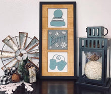 Load image into Gallery viewer, Winter Leaning Ladder File SVG, Tiered Tray Glowforge, LuckyHeartDesignsCo