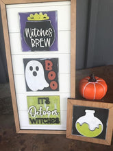 Load image into Gallery viewer, Halloween Leaning Ladder File SVG, Glowforge Tiered Tray, LuckyHeartDesignsCo