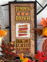 Load image into Gallery viewer, Fall Leaning Ladder File SVG, Tiered Tray Glowforge, LuckyHeartDesignsCo