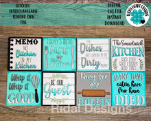 Load image into Gallery viewer, Kitchen Leaning ladder File SVG, Glowforge Tiered Tray, LuckyHeartDesignsCo