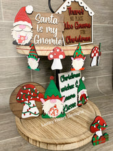 Load image into Gallery viewer, Gnome Christmas Tiered Tray File SVG, Gnomie Tier Tray, Glowforge Sign, LuckyHeartDesignsCo