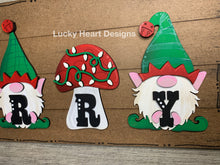 Load image into Gallery viewer, Gnome Christmas Door Hanger Sign File SVG, Glowforge, LuckyHeartDesignsCo