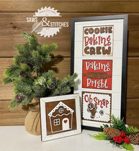 Load image into Gallery viewer, Christmas Leaning Ladder Bundle File SVG, Glowforge Tiered Tray Holiday, LuckyHeartDesignsCo