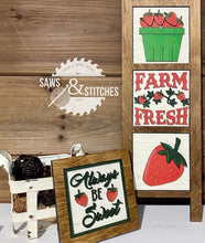 Load image into Gallery viewer, Fruit Bundle Leaning Ladder File SVG, Watermelon Strawberry Lemon Peach, LuckyHeartDesignsCo