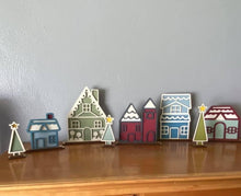 Load image into Gallery viewer, Standing Gingerbread house village file svg