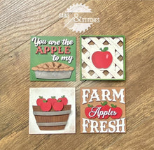 Load image into Gallery viewer, Apple Leaning Ladder File SVG, Tiered Tray File, Glowforge LuckyHeartDesignsCo