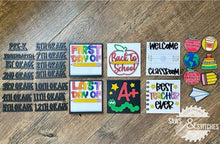 Load image into Gallery viewer, School Leaning Ladder File SVG, Tiered Tray Glowforge, LuckyHeartDesignsCo