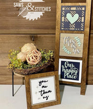 Load image into Gallery viewer, Family Home Leaning Ladder File SVG, Glowforge Tiered Tray, LuckyHeartDesignsCo