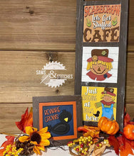 Load image into Gallery viewer, Scarecrow Fall Interchangeable Leaning Sign File SVG, Glowforge, LuckyHeartDesignsCo