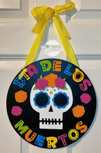 Load image into Gallery viewer, Dia De Los Muertos Door Hanger File SVG, Day Of The Dead, Glowforge Sign, LuckyHeartDesignsCo