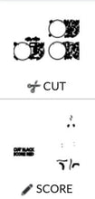 Load image into Gallery viewer, Winter Door Hanger Sign Bundle File SVG, Snow Sled Skates Glowforge, LuckyHeartDesignsCo