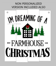 Load image into Gallery viewer, Personalized Farmhouse Christmas Sign File SVG, Glowforge, LuckyHeartDesignsCo