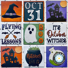 Load image into Gallery viewer, Halloween Leaning Ladder File SVG, Glowforge Tiered Tray, LuckyHeartDesignsCo