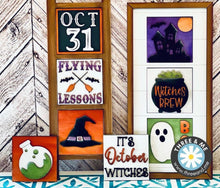 Load image into Gallery viewer, Halloween Leaning Ladder File SVG, Glowforge Tiered Tray, LuckyHeartDesignsCo