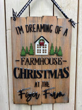 Load image into Gallery viewer, Personalized Farmhouse Christmas Sign File SVG, Glowforge, LuckyHeartDesignsCo